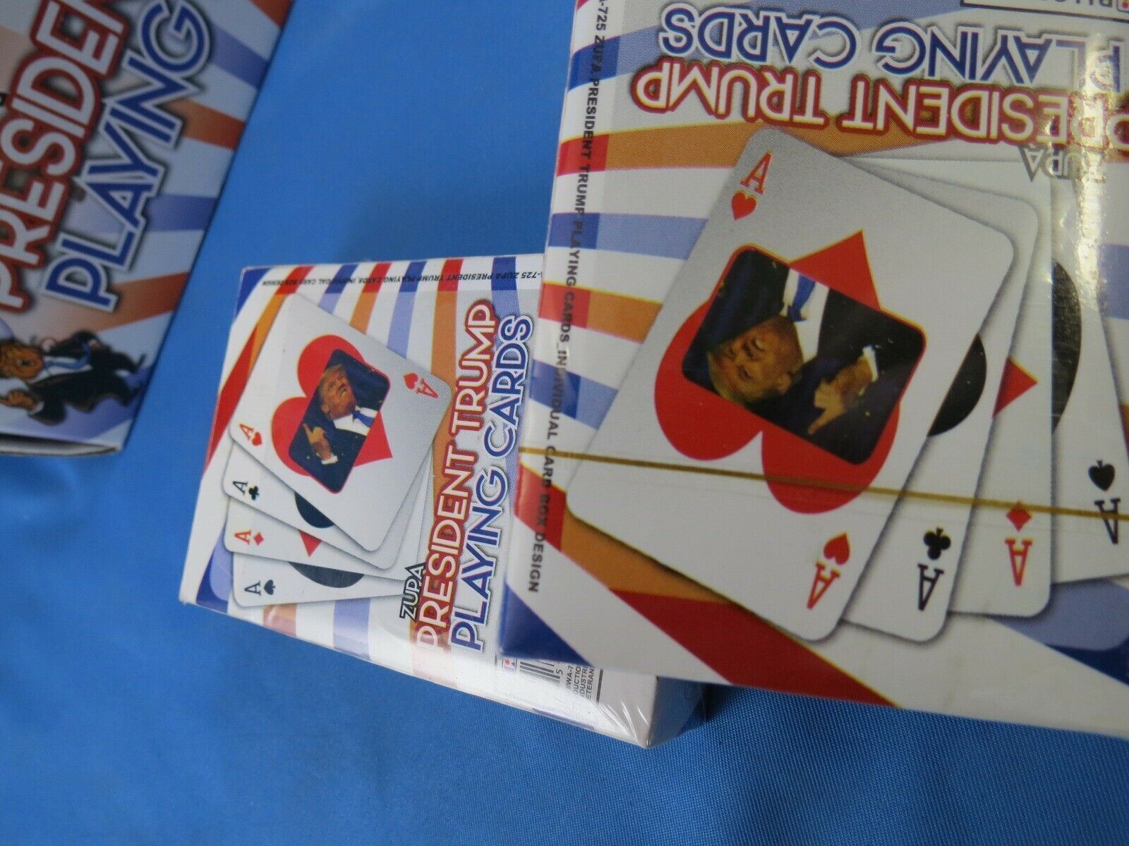 LOT OF 3 DECKS DONALD TRUMP PRESIDENT PLAYING CARDS Poker 2024 MAGA FIGHT FIST