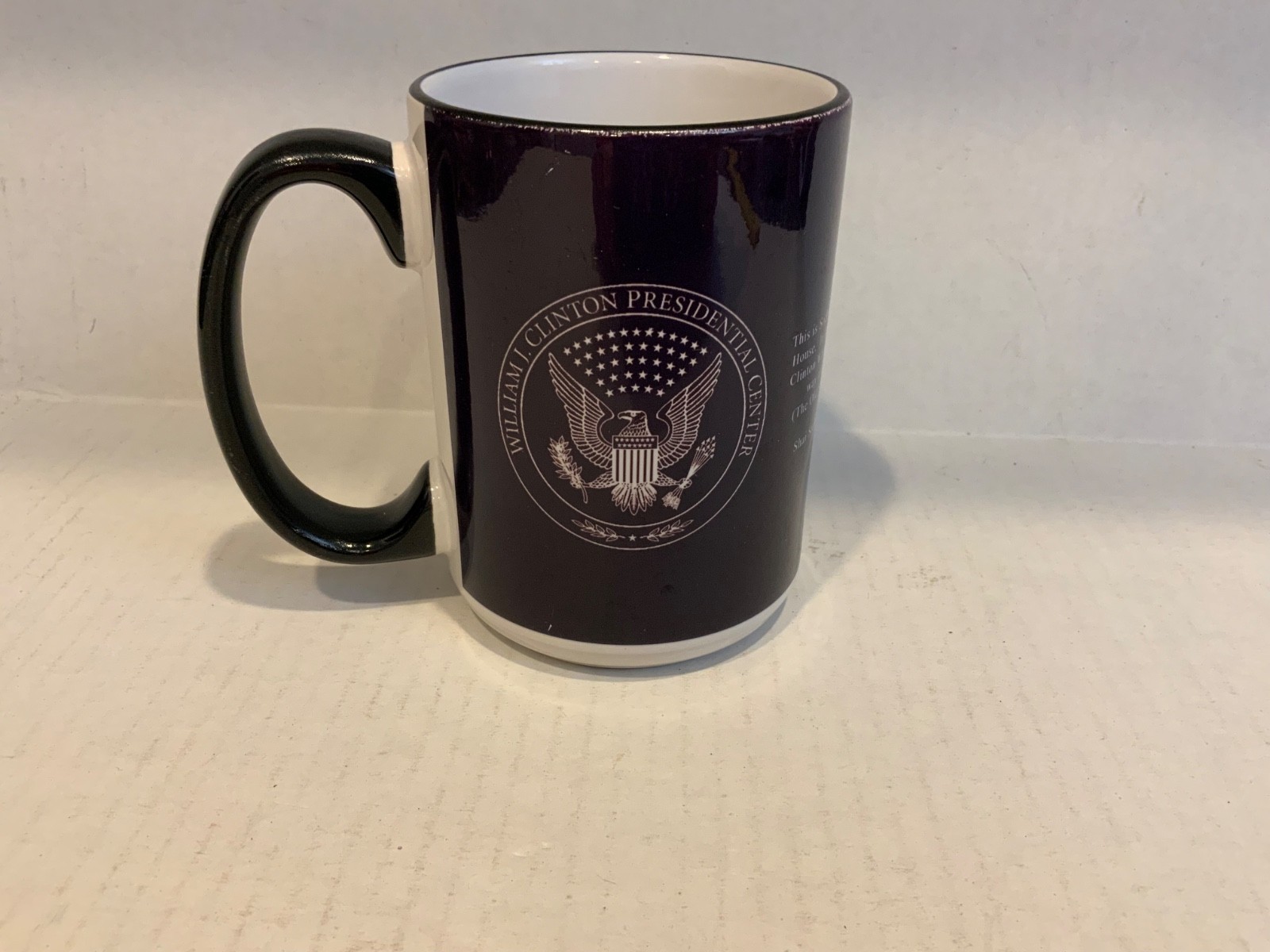 Presidential Mug Bill Clinton with SOCKS the CAT Vintage Collectable RARE