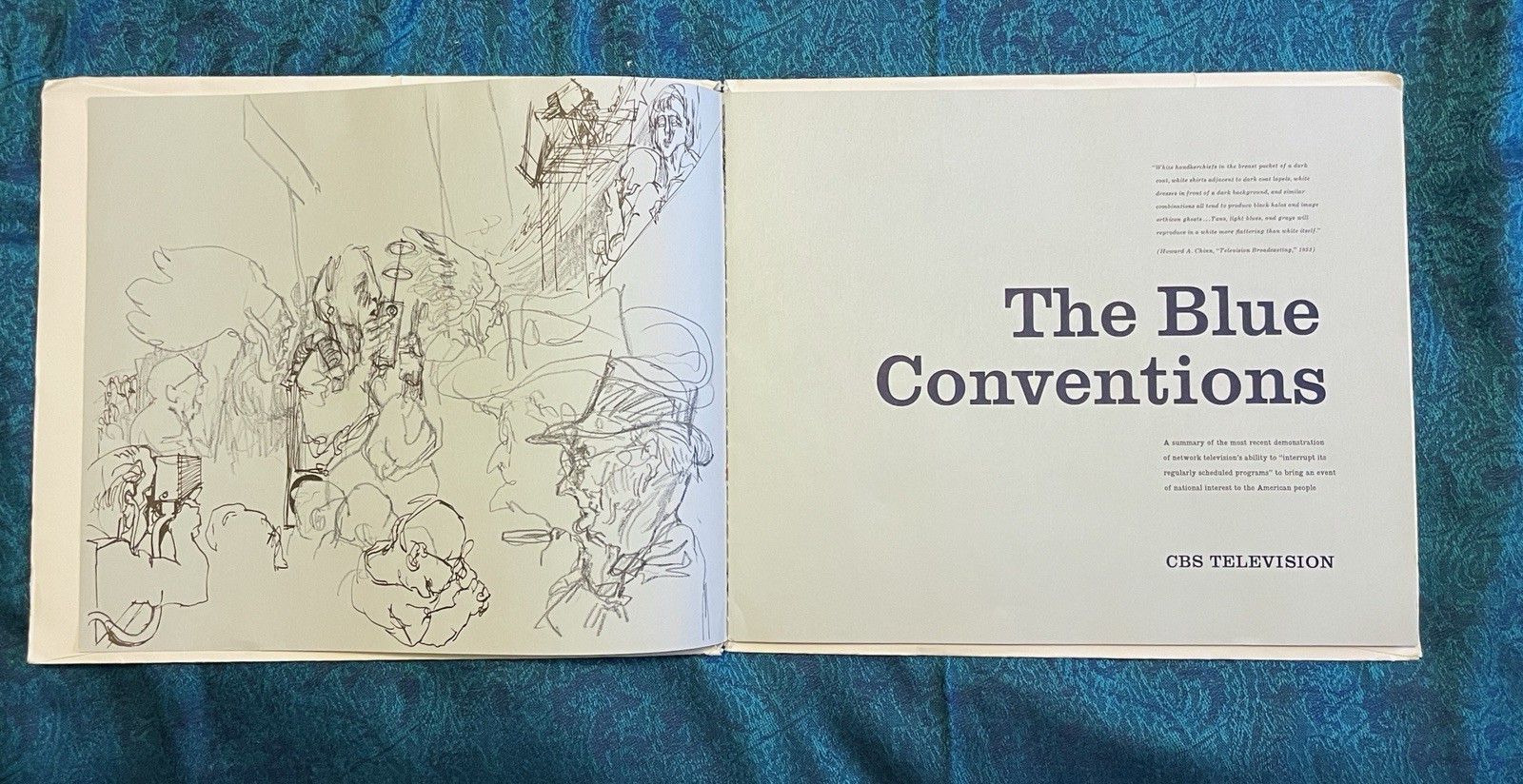Rare 1956 “The Blue Conventions” CBS News political book, presidential elections
