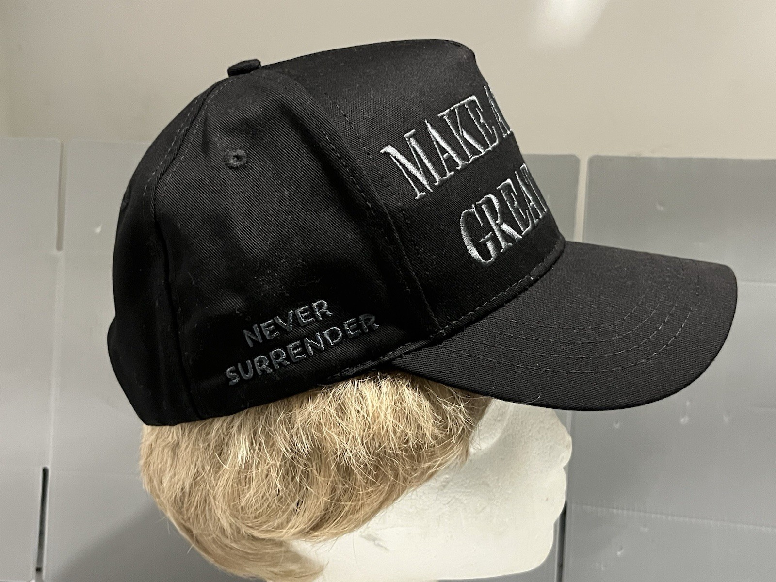 Dark MAGA Hat,Black MAGA Hat 2024 Blackout MAGA Hat Trump Hats Never Surrender