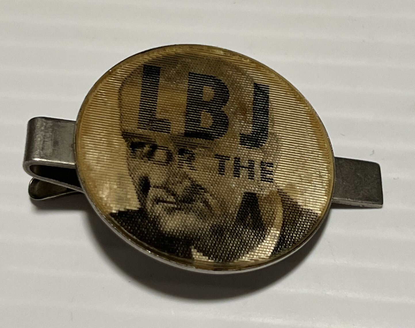 President Johnson LBJ for the USA Mens TIE BAR VARI-VUE