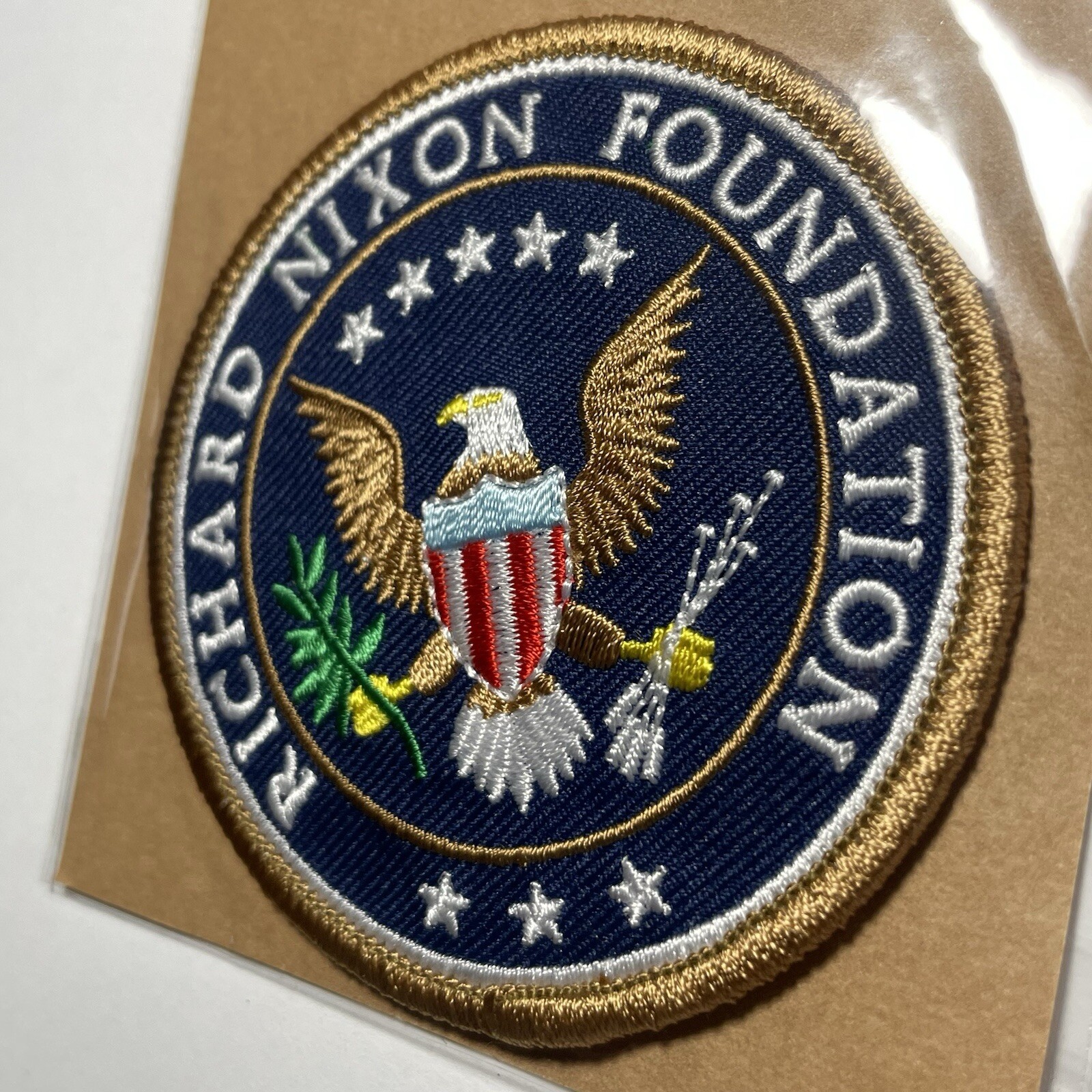 Rare Richard Nixon Foundation Patch Embroidered Collectible Presidential Seal