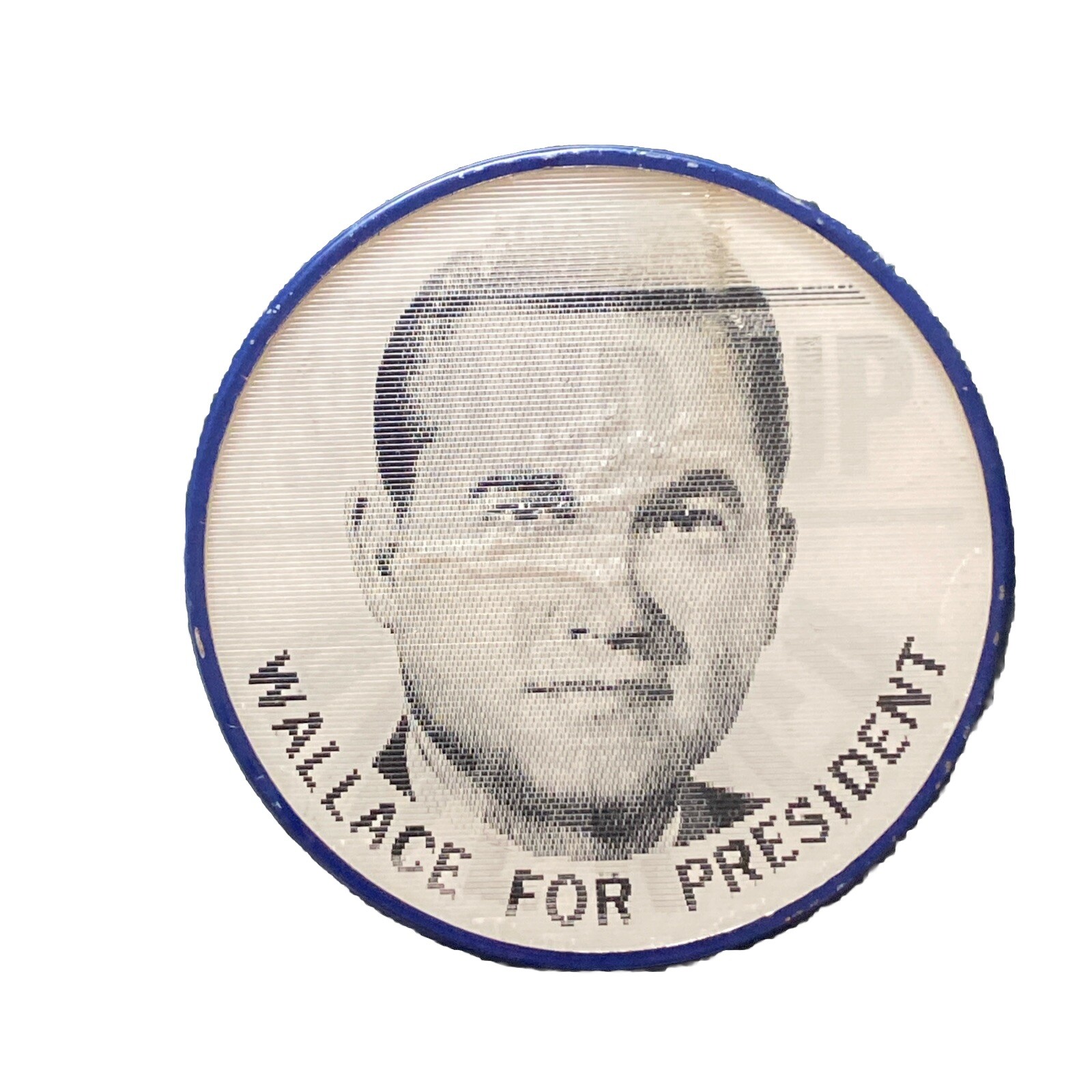 1968 George Wallace For President 2.5″ Flasher Button Stand Up For America Pin