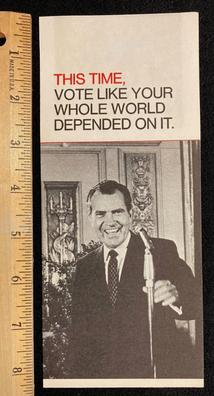 1960S/70S Richard Nixon Campaign Issues/Platform Pamphlet Great Cond M6 71323
