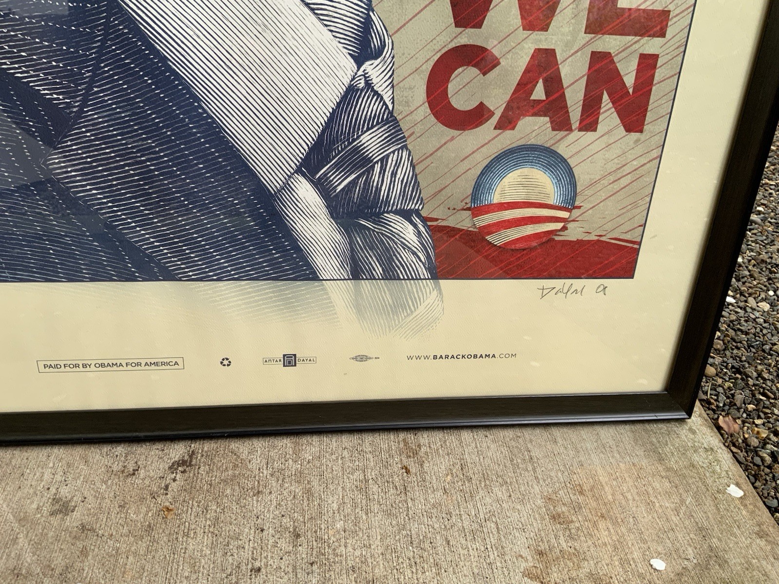 “YES WE CAN” ~ Obama For America Campaign ~ Antar Dayal ~ SIGNED ~ 2008