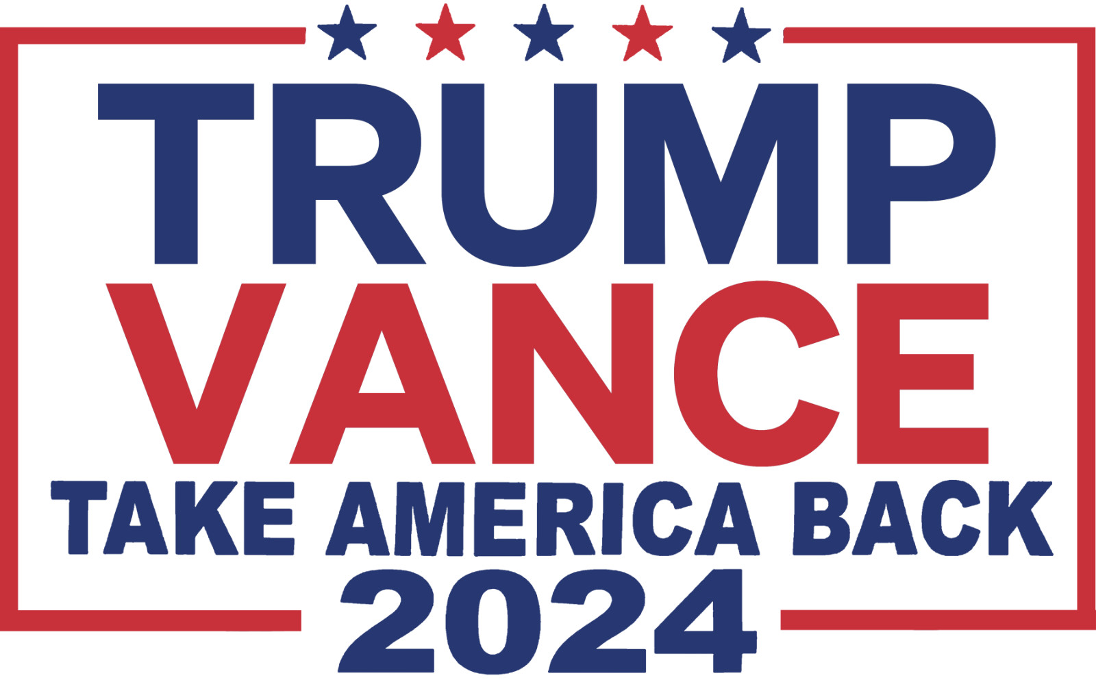 25PCS SET TRUMP 2024 BUMPER STICKER STICKERS TAKE SAVE AMERICA BACK DONALD MAGA