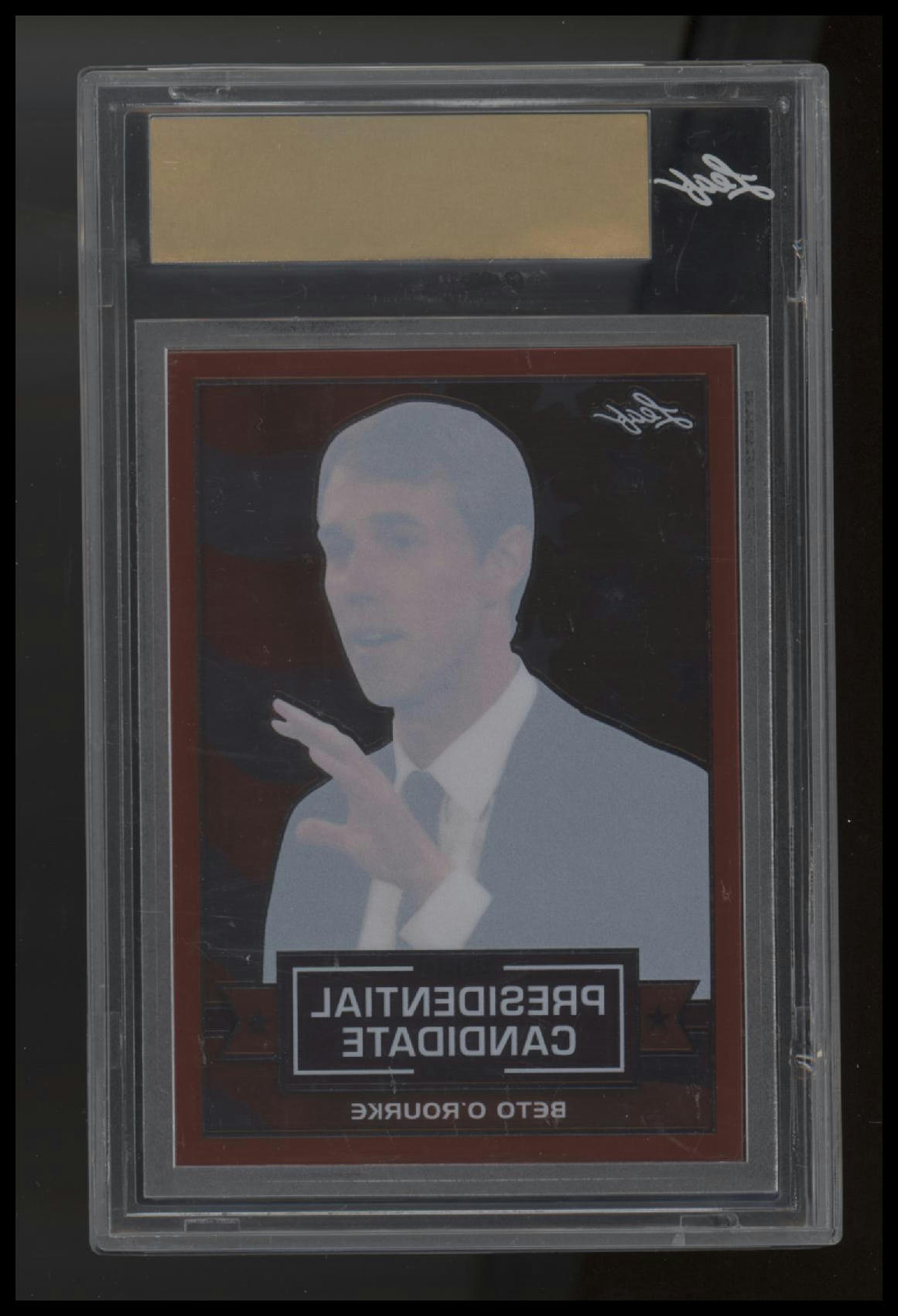 2020 Presidential Candidate Beto O’Rourke 1/1 Mint Clear Red