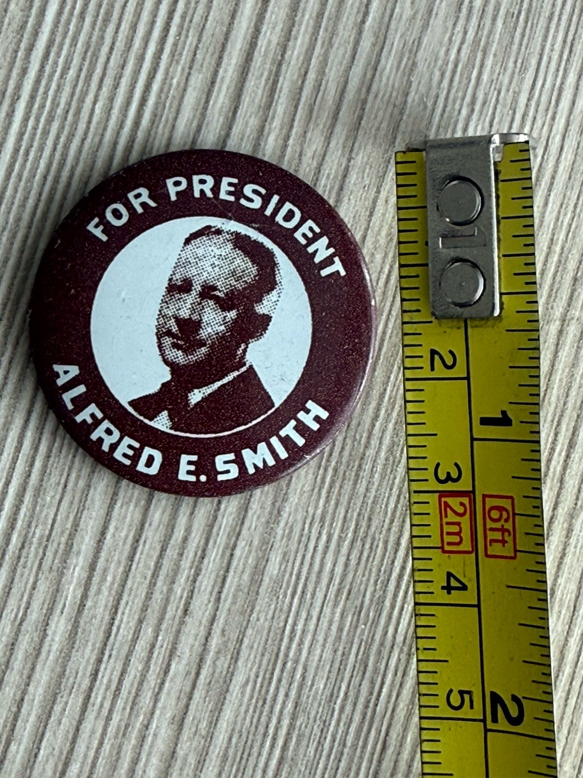 1928 Alfred E. Smith for president political campaign pin pinback button badge
