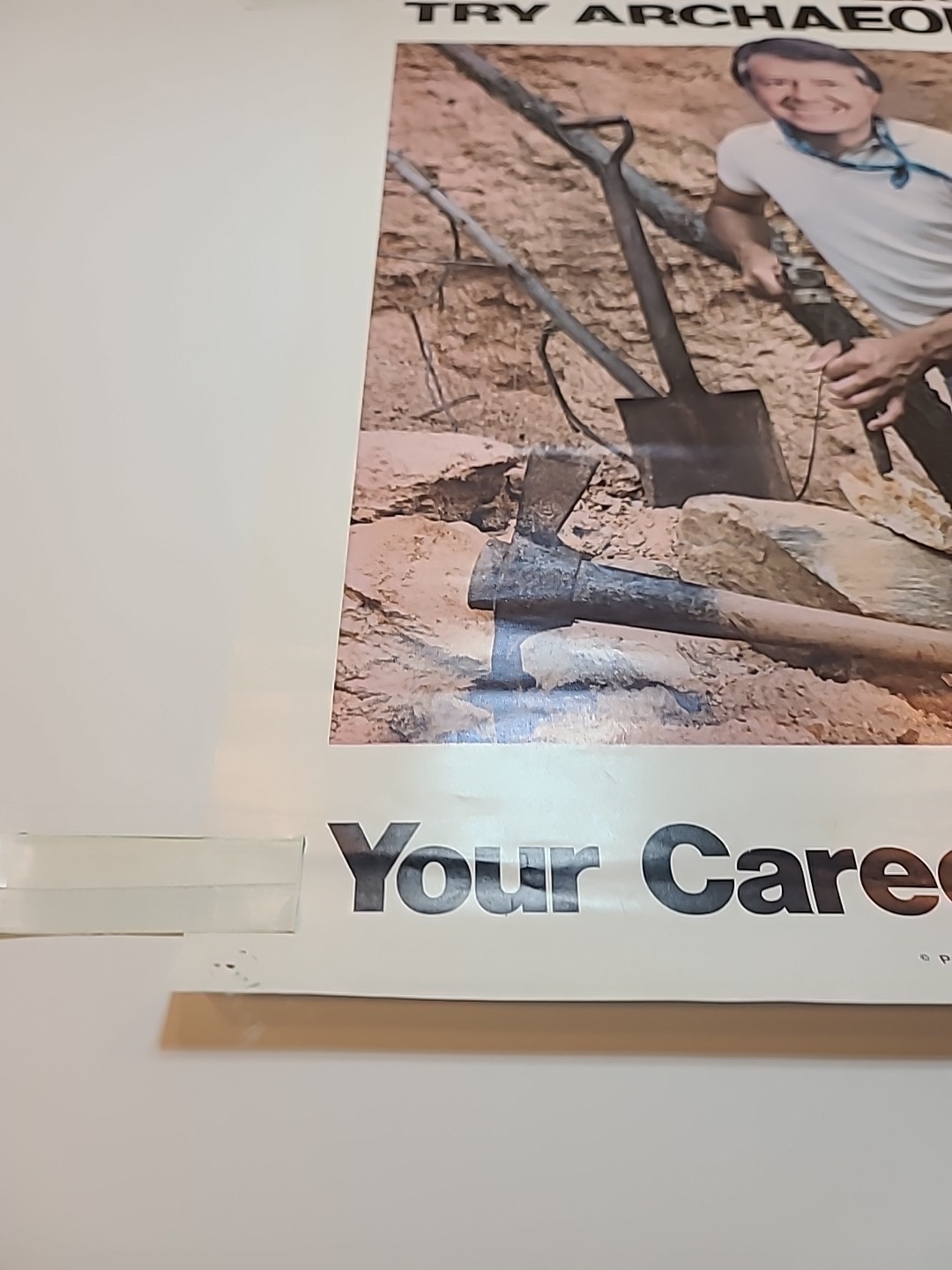 Jimmy Carter Original Vintage Satire Poster – Try Archaeology – 17.5″ X 22.5″