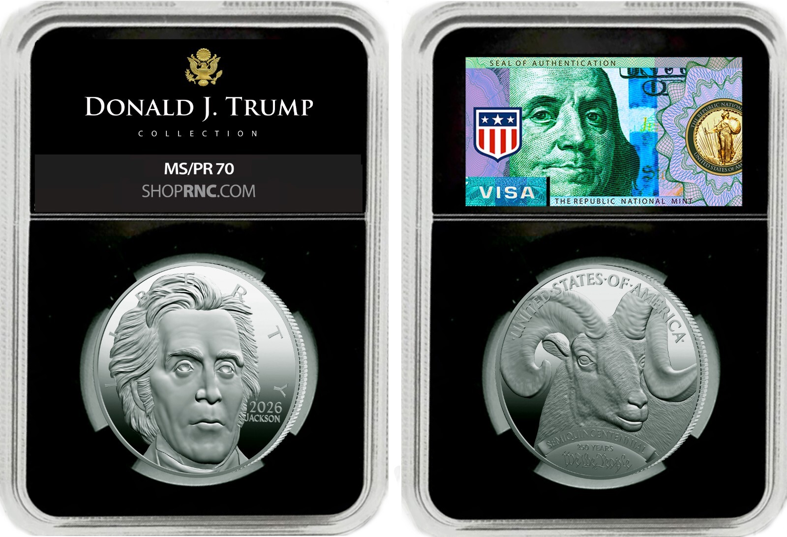 2026 Men of MAGA Patriot Silver Double Eagle Commemorative Set (8 Coins)