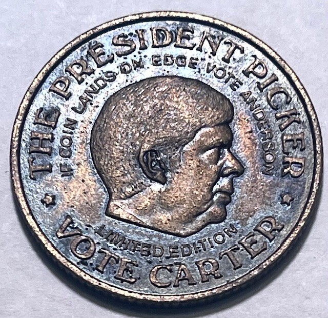 “The President Picker” Coin 1980 – Carter – Reagan – Anderson – See Description!