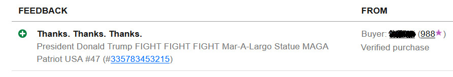President Donald Trump FIGHT FIGHT FIGHT Mar-A-Largo Statue MAGA Patriot USA #47