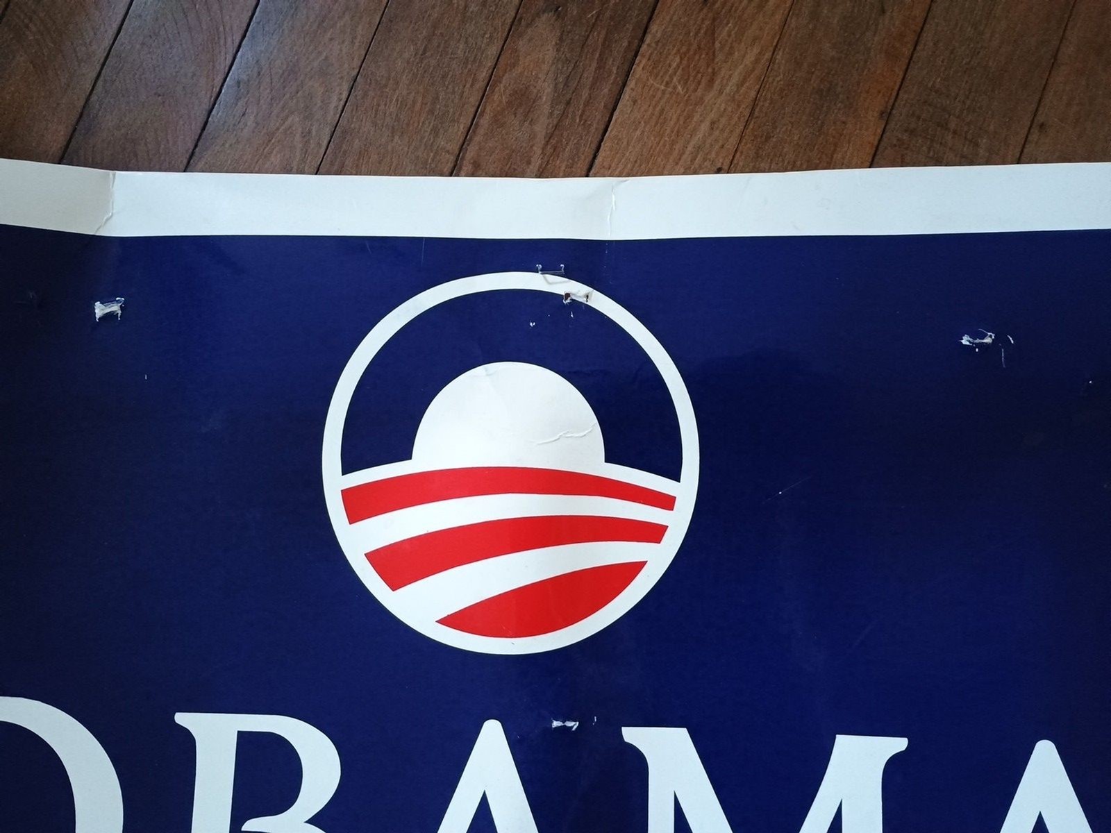 Obama/Biden 2008 Presidential Campaign Sign Plastic Poster 2 sided 28″x22″