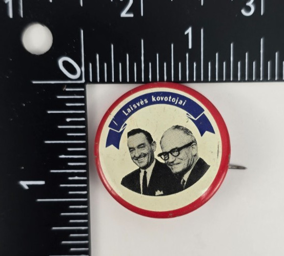 Goldwater Miller 1964 Foreign Language Button