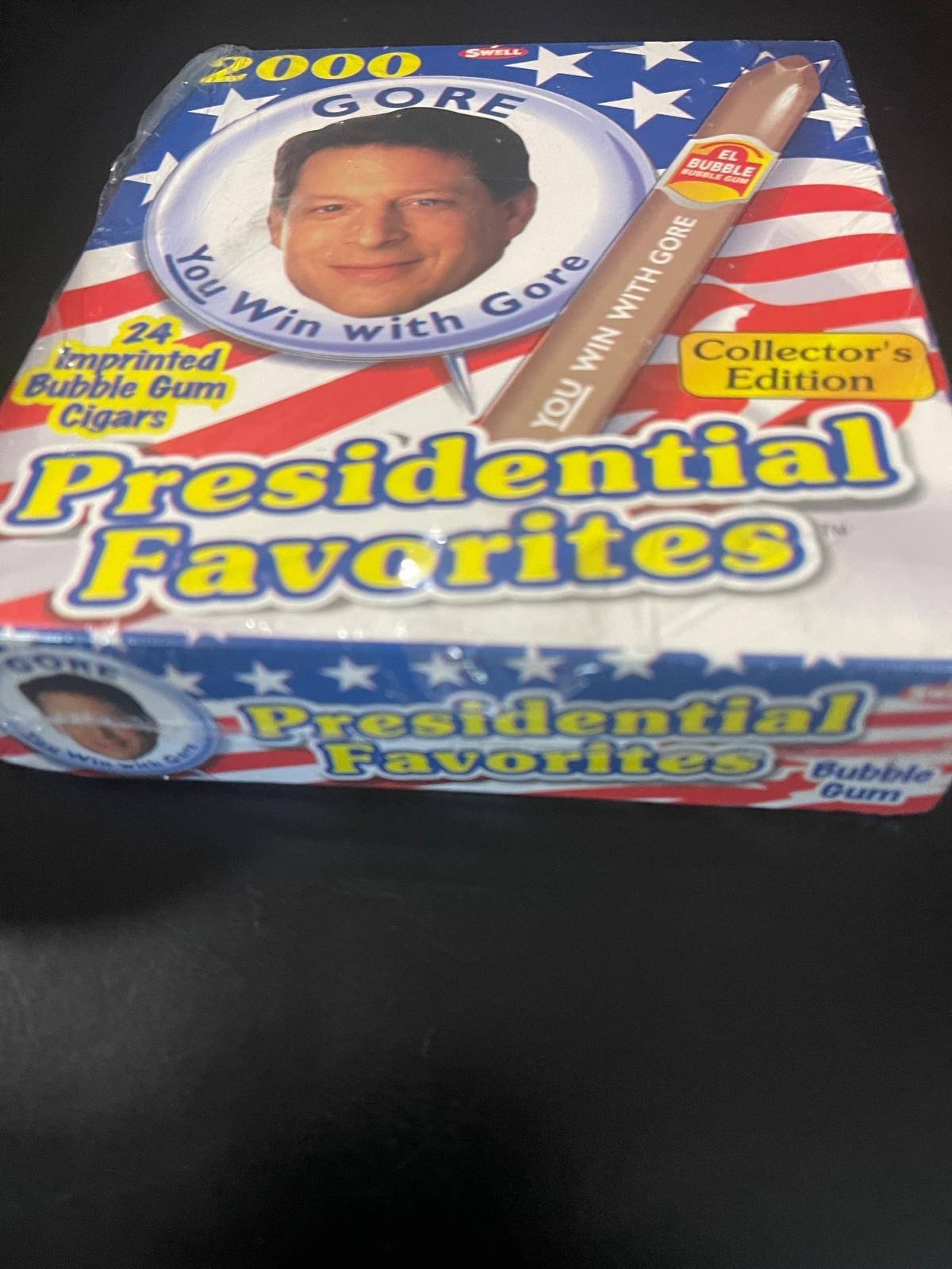 Al Gore Bubble Gum Cigars 2000 Vice President Sealed Box Presidential Nostalgia
