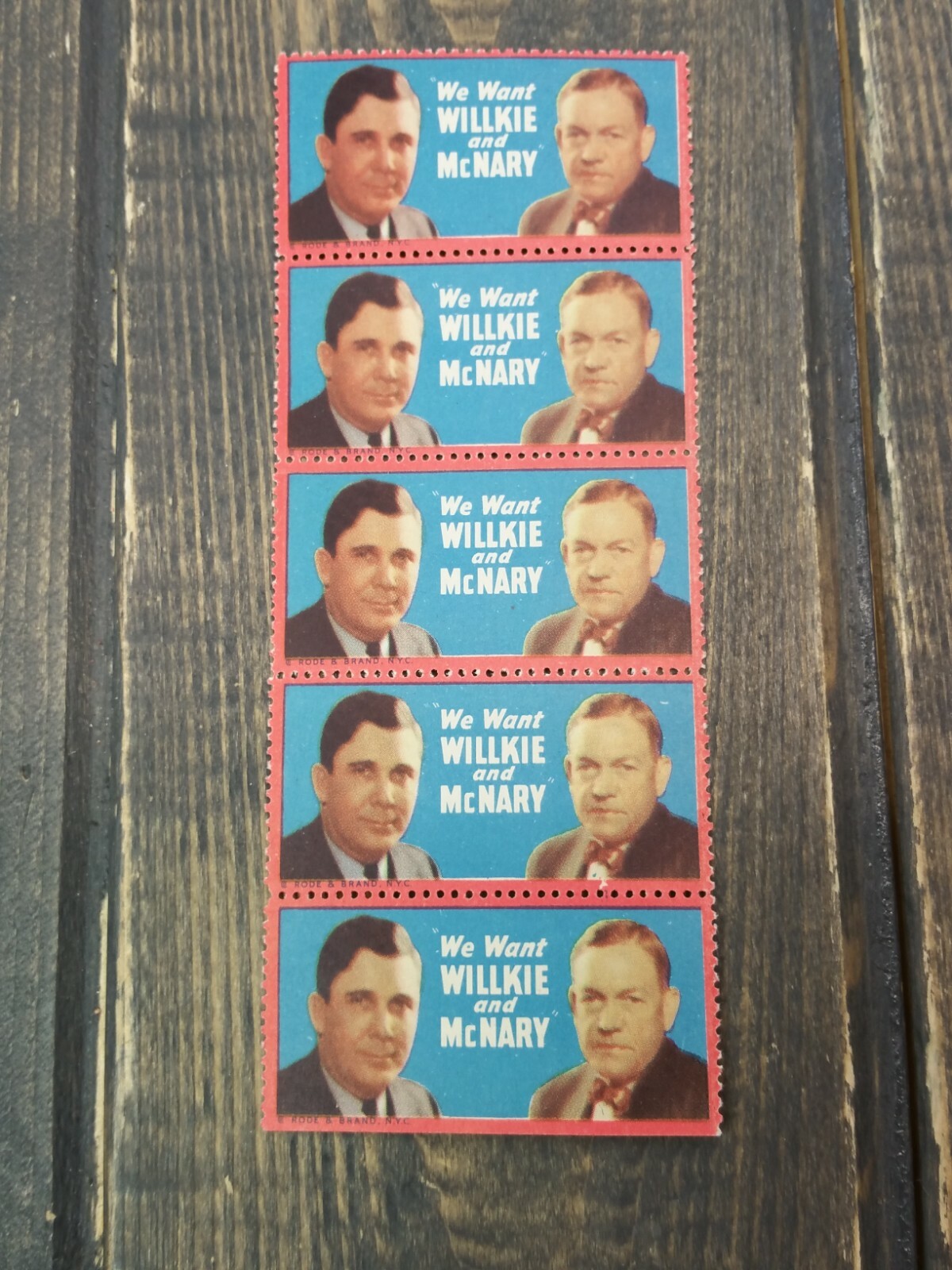 Wendell Willkie Voice of America Stamps “We Want Willkie” McNary 1940’s