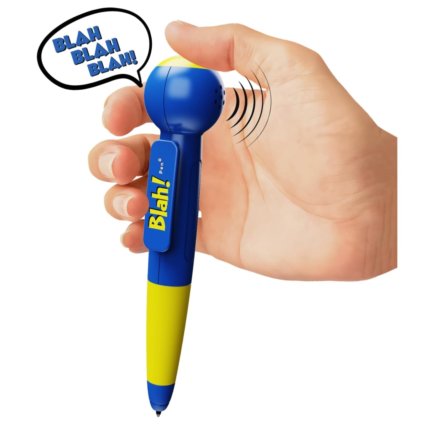 Talking Blah Pen with 12 Funny Sayings and LED Light – Stocking Stuffer