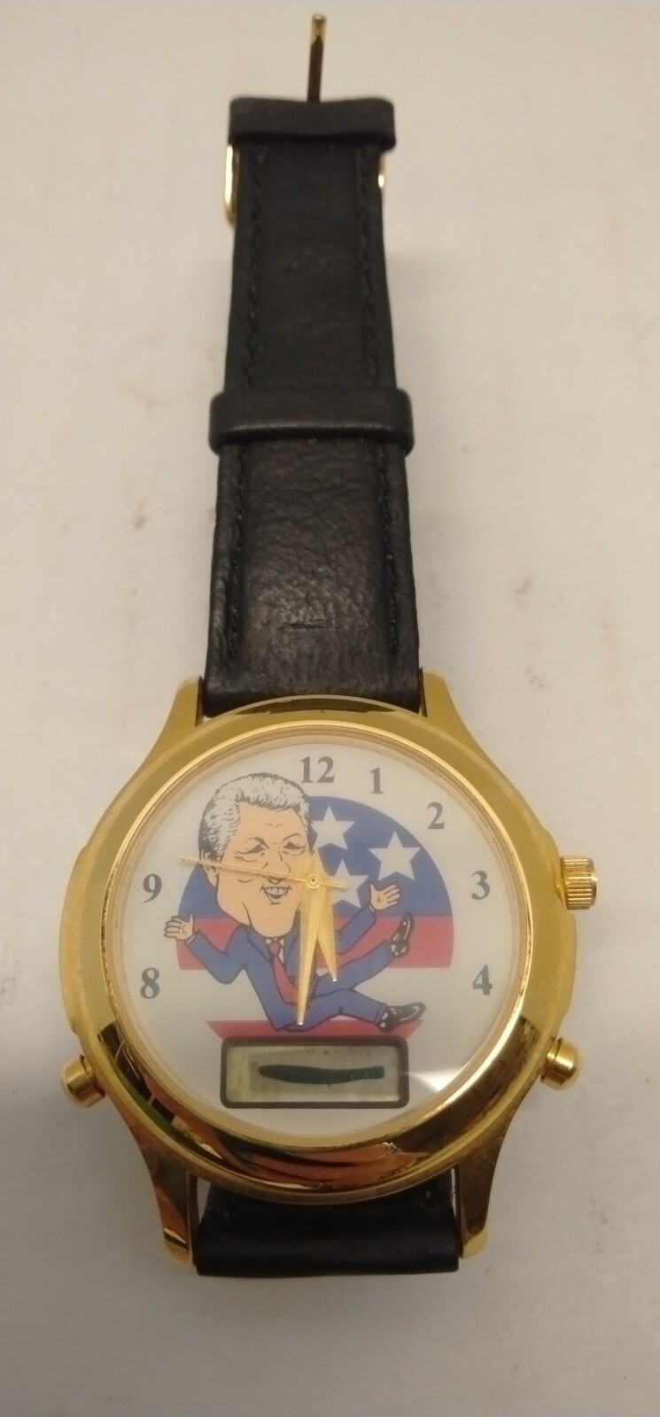 VINTAGE BILL CLINTON PRESIDENTIAL POLITICAL NOVELTY WATCH
