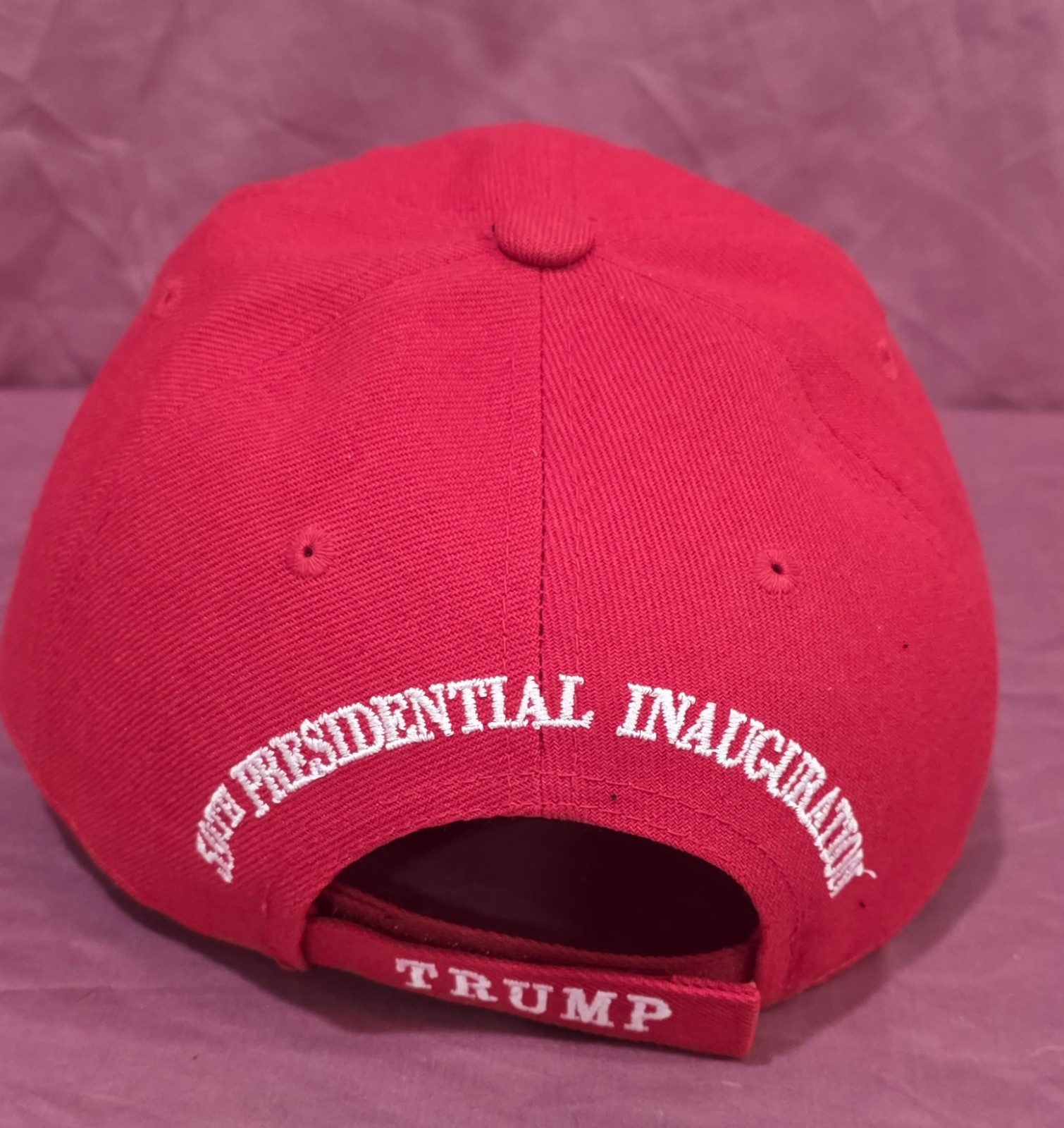 Donald Trump 2020 59th Presidential Inauguration 1/20/2021 Red Adjustable Hat