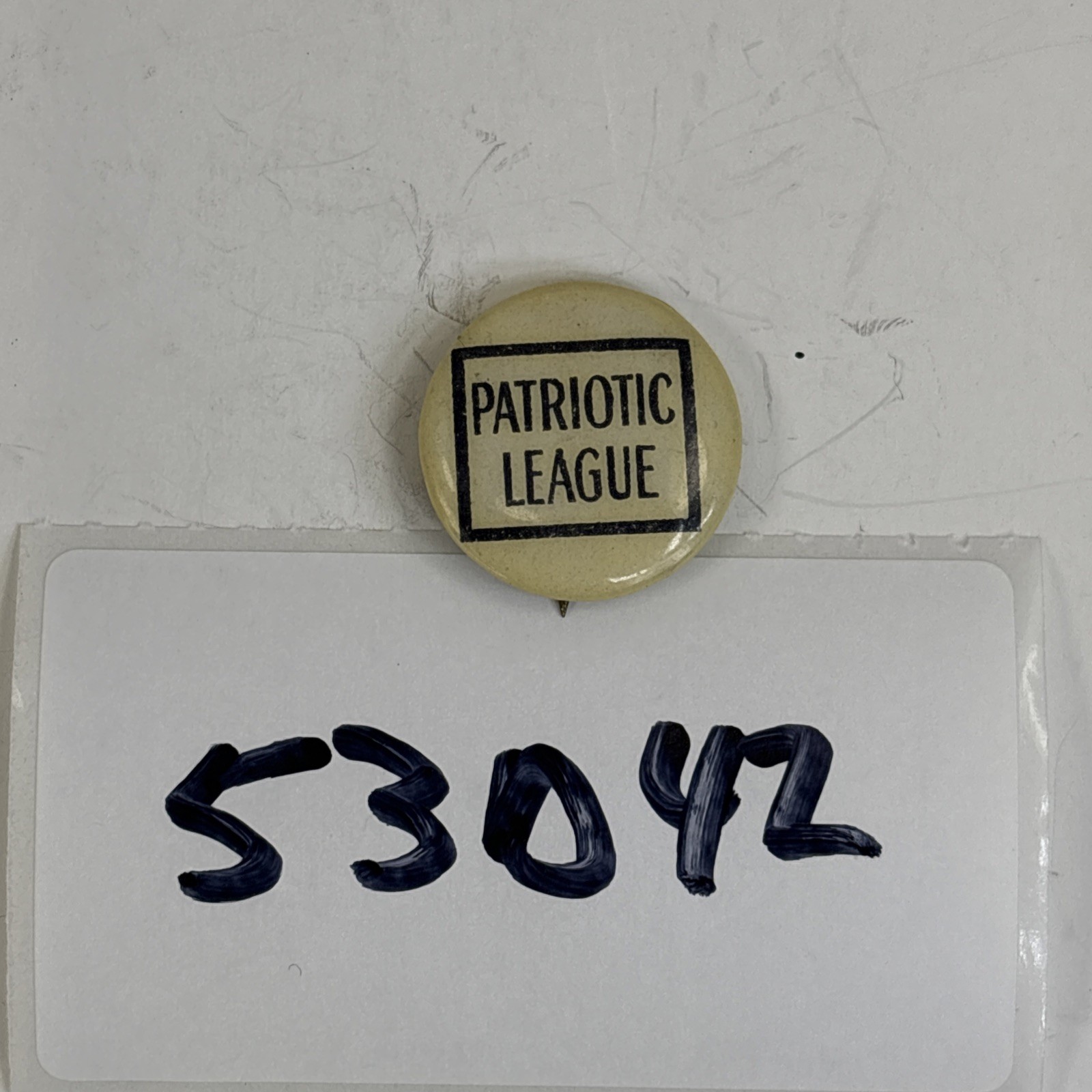 Patriotic League Button Political Early 20th Century Pin-back 53D42