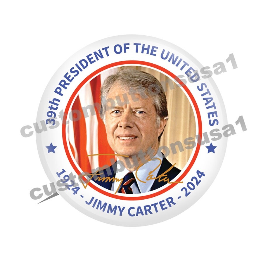 JIMMY CARTER BUTTON – 39TH PRESIDENT OF THE United States – PINBACK USA GEORGIA
