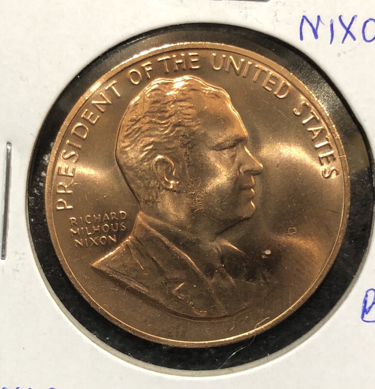 President Richard Nixon Inaugural Commemorative US Mint Coin 1 1/4″ Bronze Medal