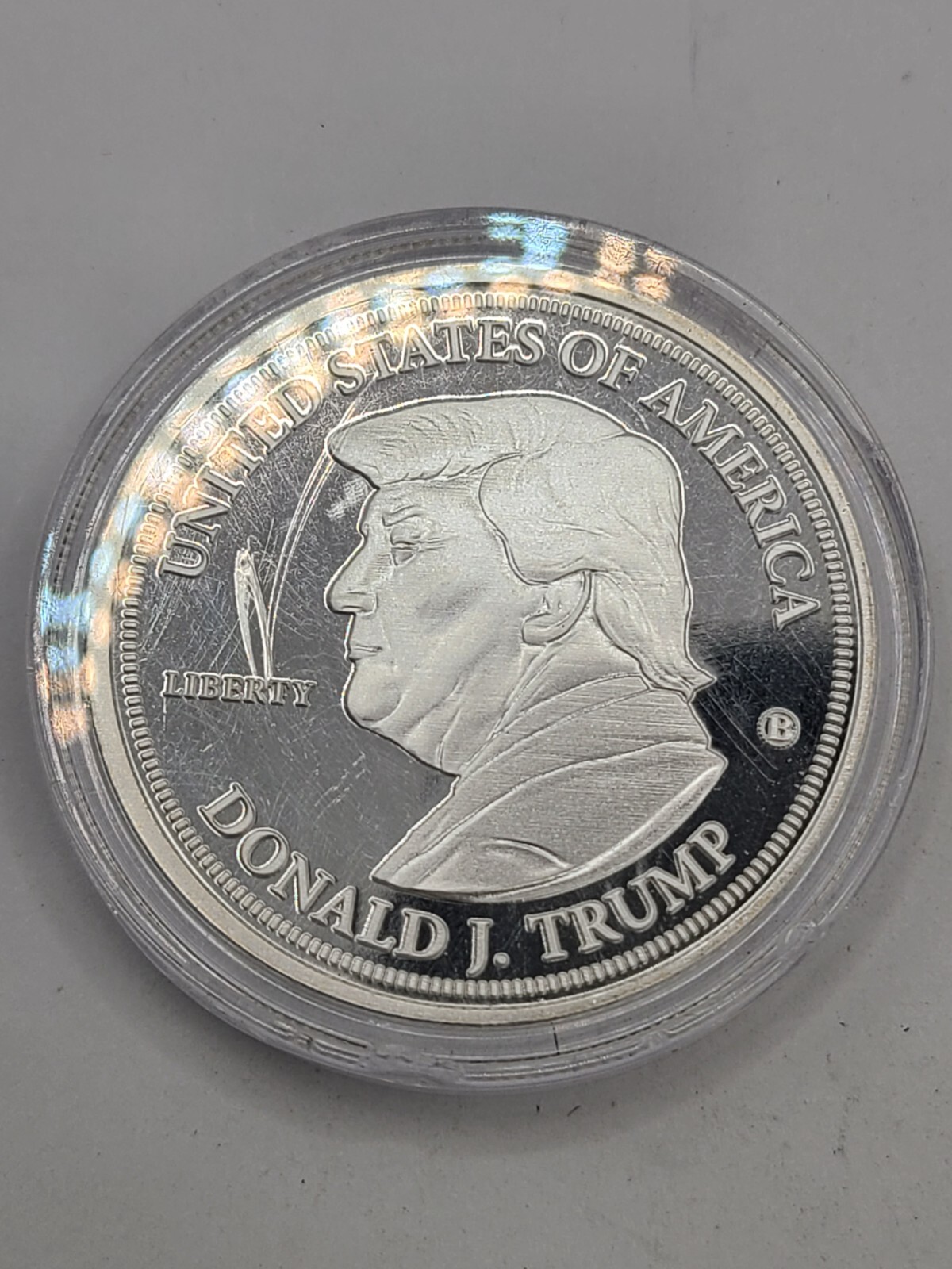 Candidacy Announcement 2024 Trump Silver Plated Coin 1.5″