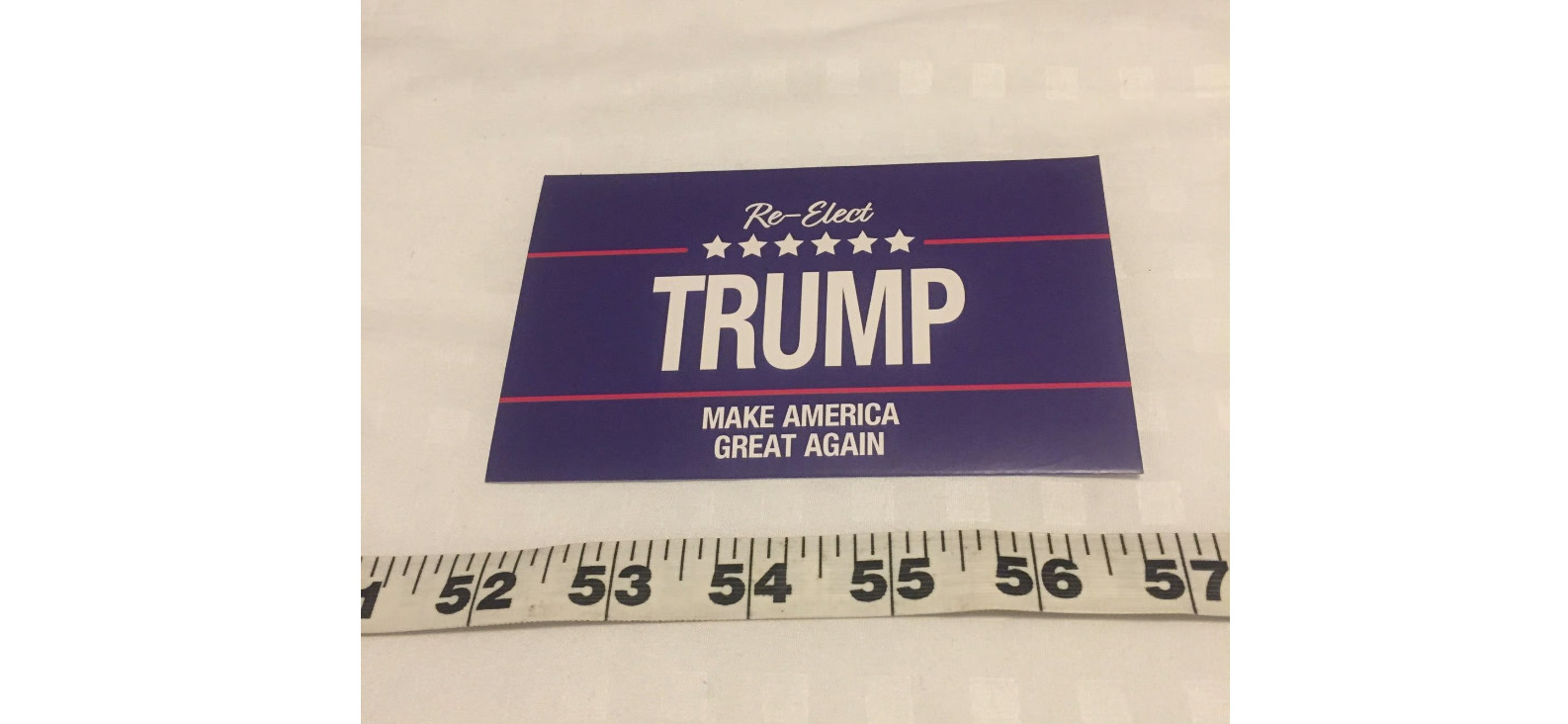 Re-Elect Trump Make America Great Again Red White and Blue Sticker 2 Pk New