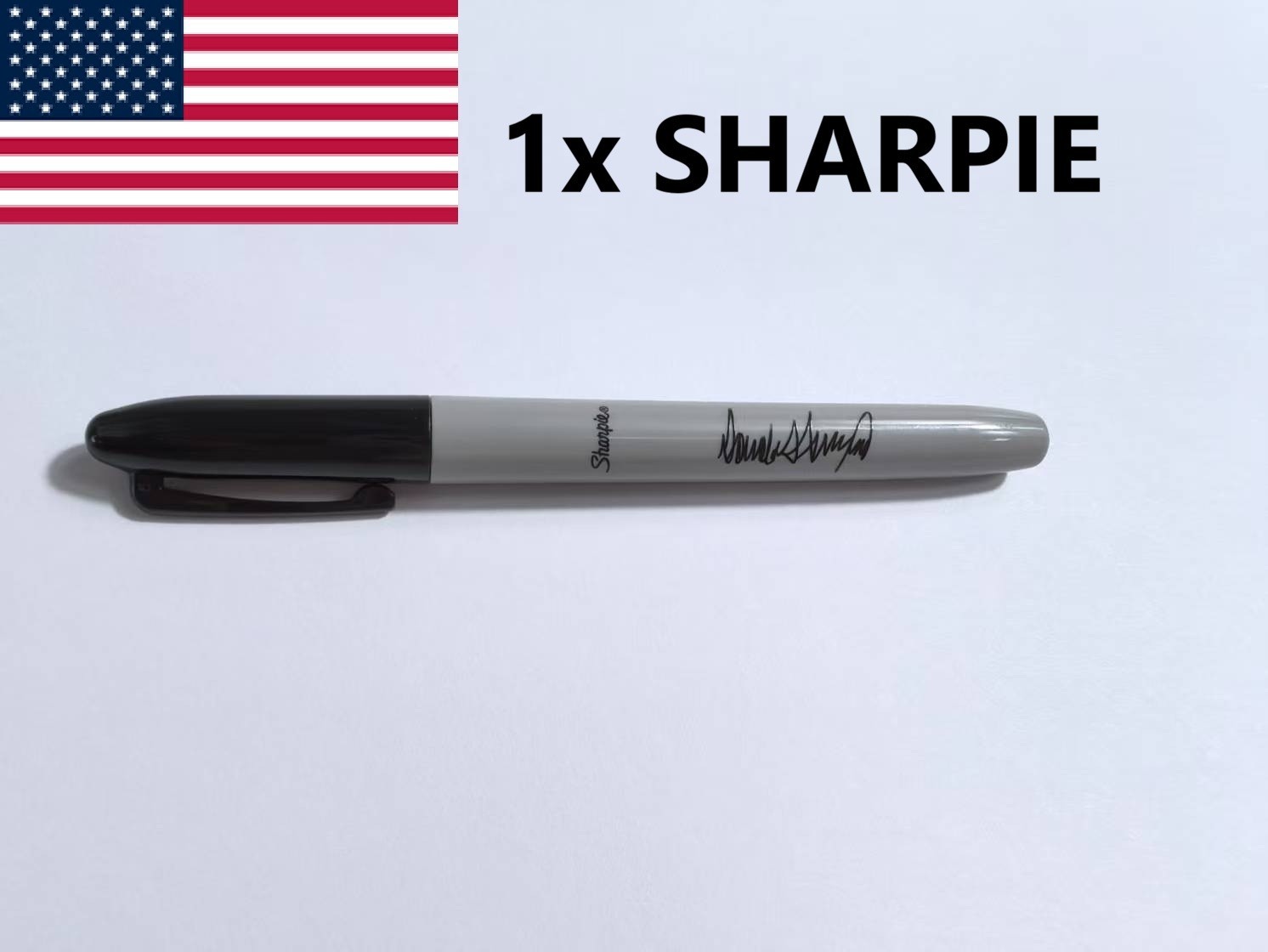 1x Donald Trump Sharpie Pen Autograph Signature White House Sharpies Marker