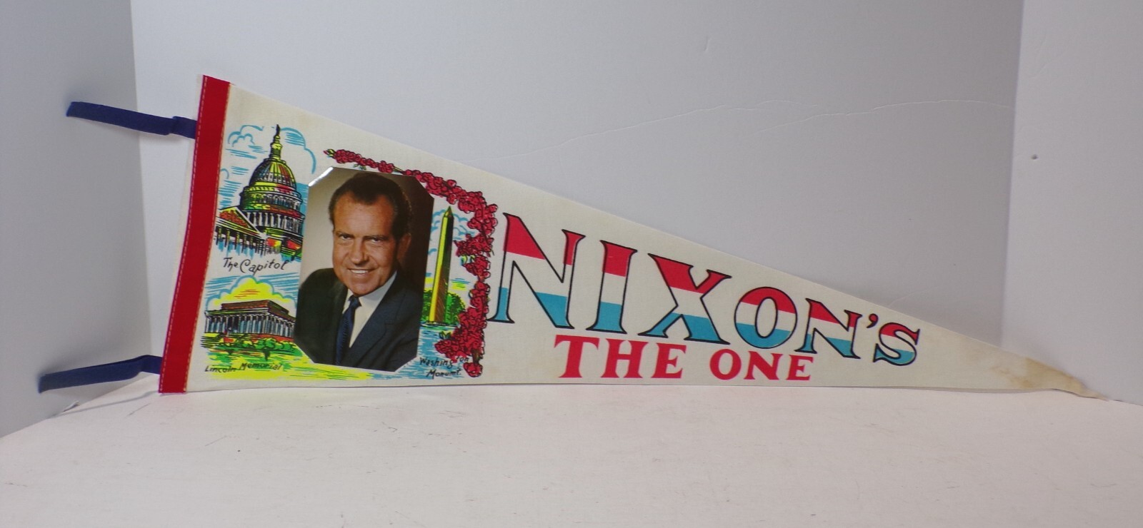 1969 Richard Nixon NIXON’S THE ONE Inauguration Pennant Flag 26″ 092524FR-80