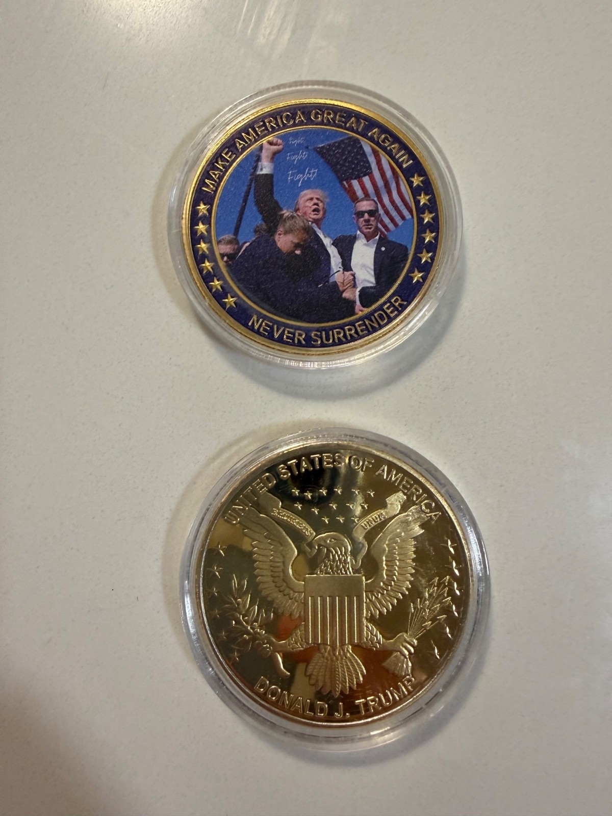 5 PCS 2024 President Trump Commemorative Coin Take America Back Metal Coin