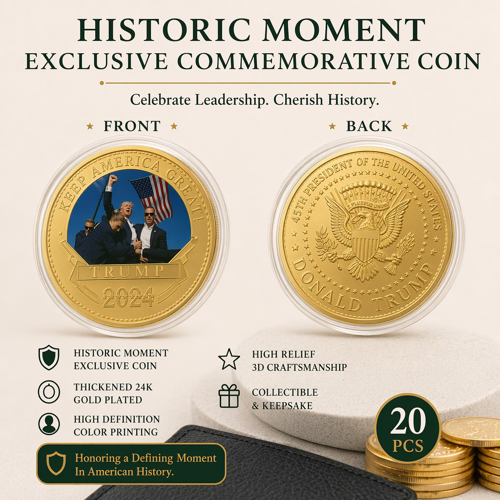 20PCS 2024 President Trump Commemorative Coin Take America Back Metal Coin