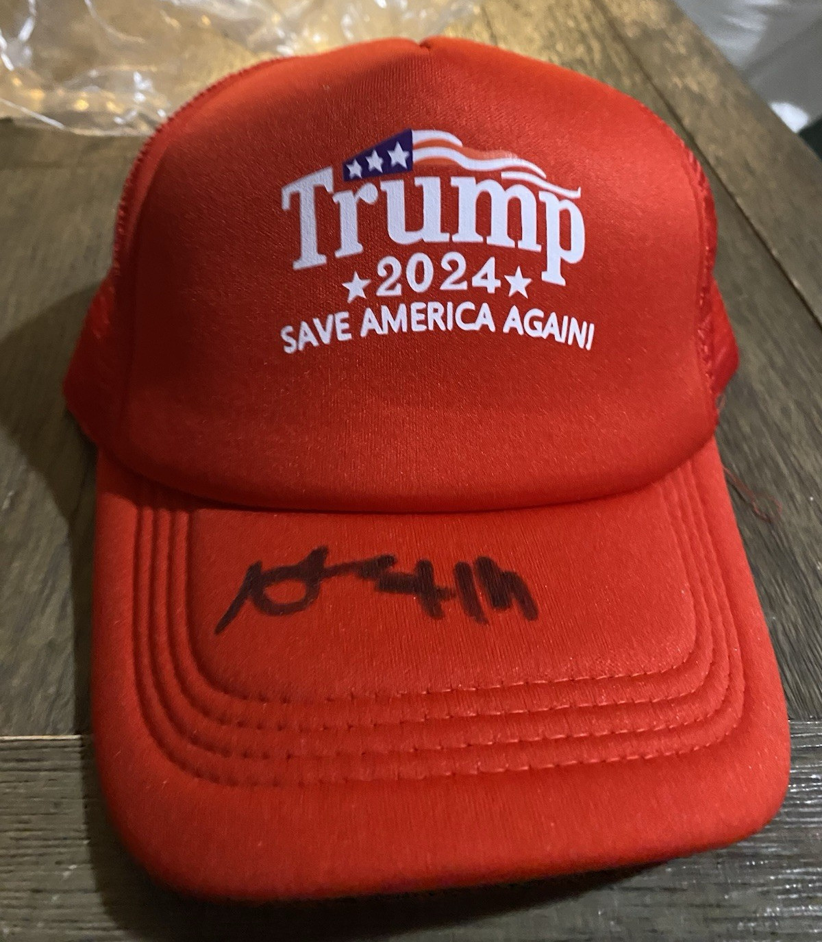 Antonio Brown Autographed Signed Trump 2024 Red Hat “Save America Again!”