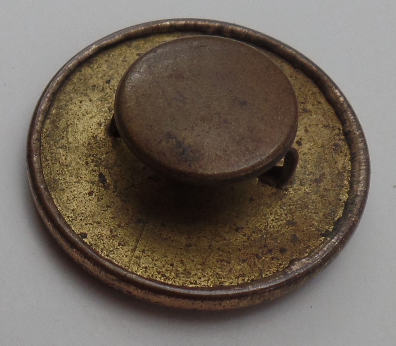 1928 Al Smith Presidential Campaign Celluloid Lapel Stud with a Gold Rim