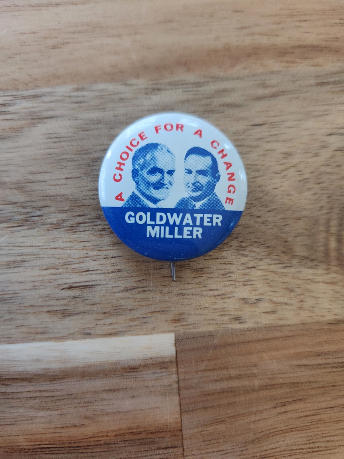 Goldwater Miller Reproduction 1972 BUTTON Pin Vintage Presidential Campaign