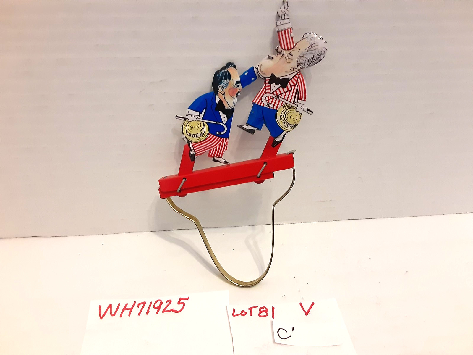 Vintage Tin Litho 1996 “The Great Debate Clinton Vs. Dole” Schylling Tin Toy