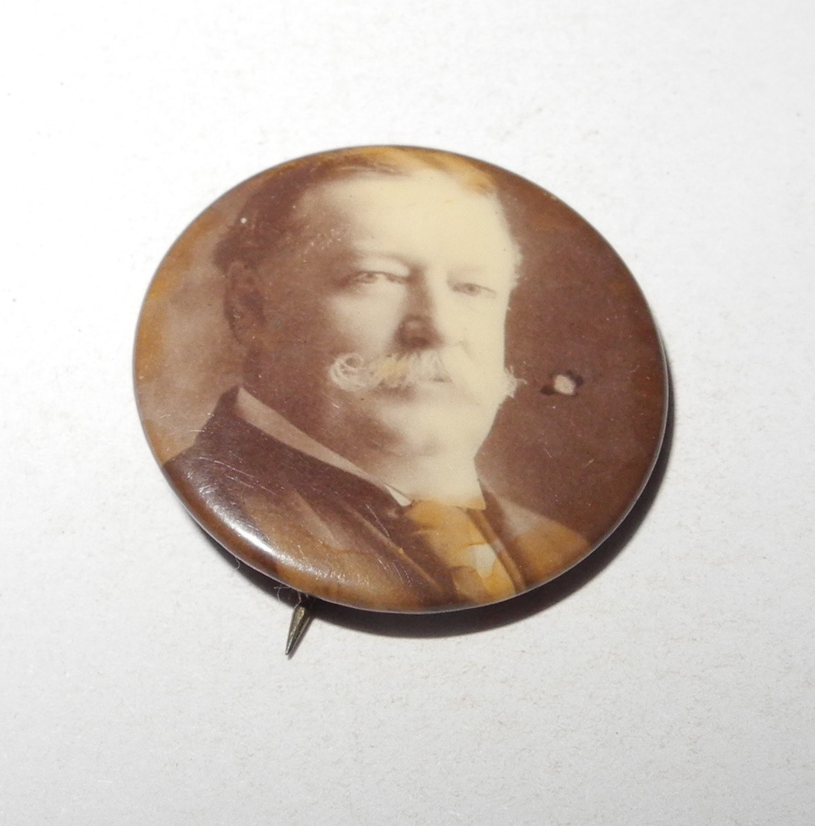 1908 William Howard Taft Political Campaign President Election Button 7/8″ Pin