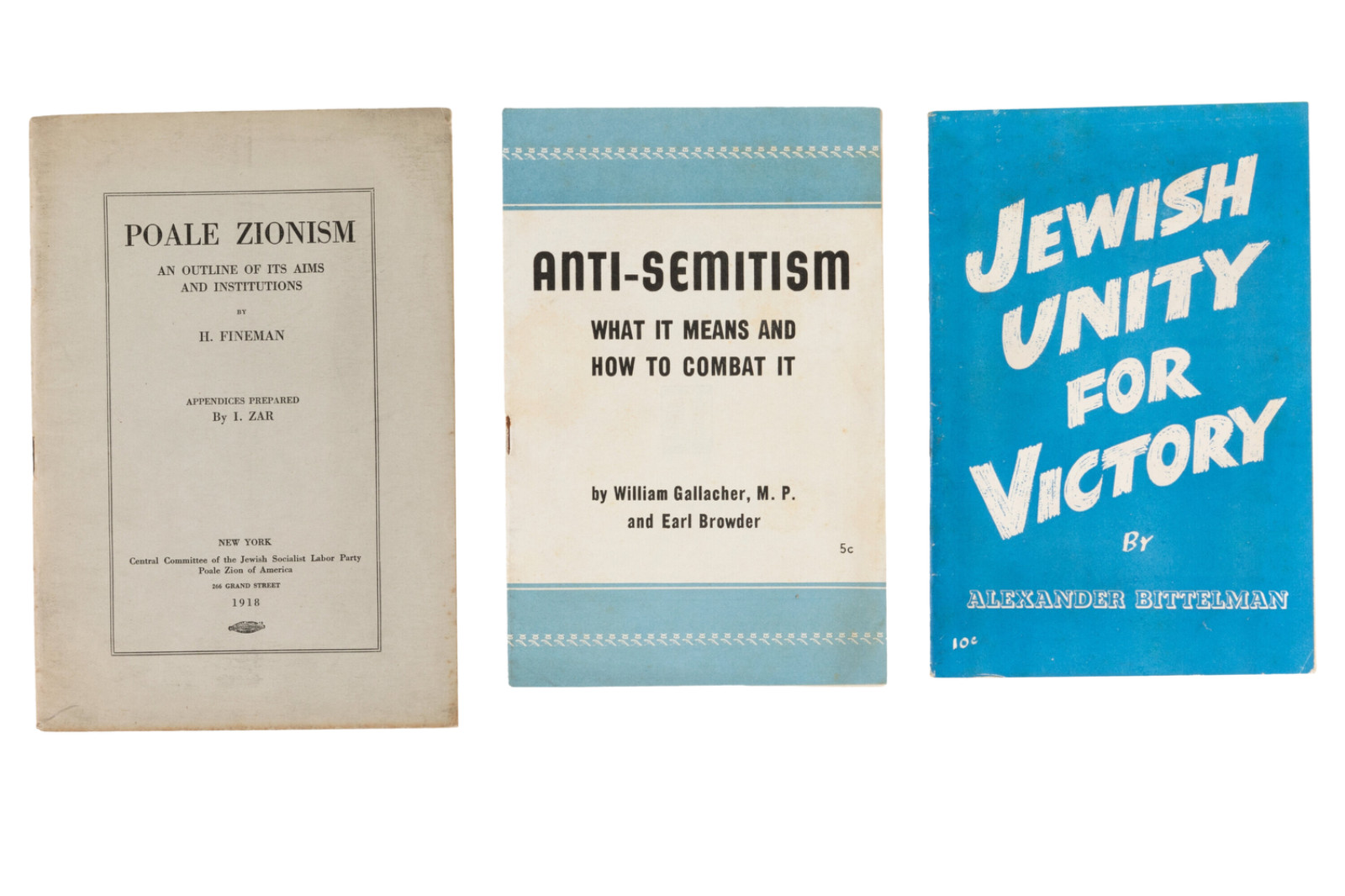 Early 20th Century Jewish Socialist Labor Party Political Campaign Booklets