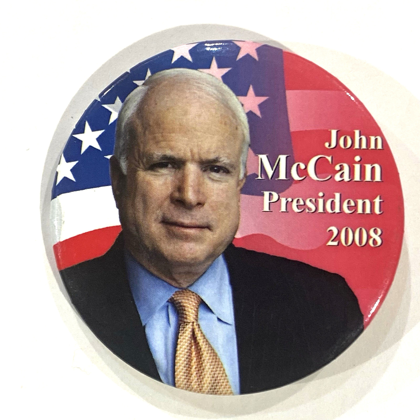 John McCain for President 2008 Political Pinback Button Presidential Campaign