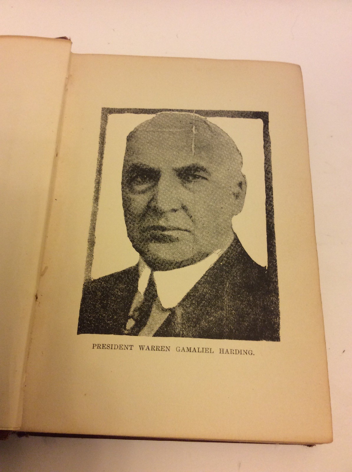 Warren Gamaliel Harding By William Estabrook Chancellor.ONE OF FEW COPIES Rare