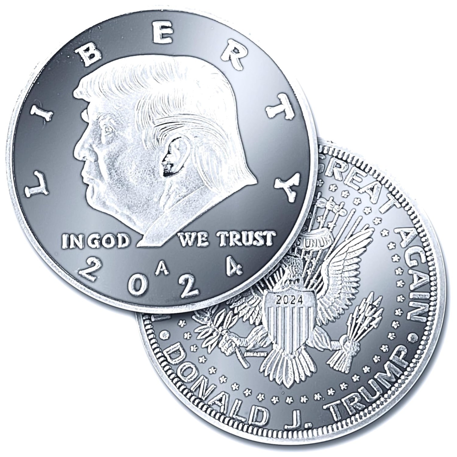 Trump 2024 Silver Coin w/ COA, Collectors Edition
