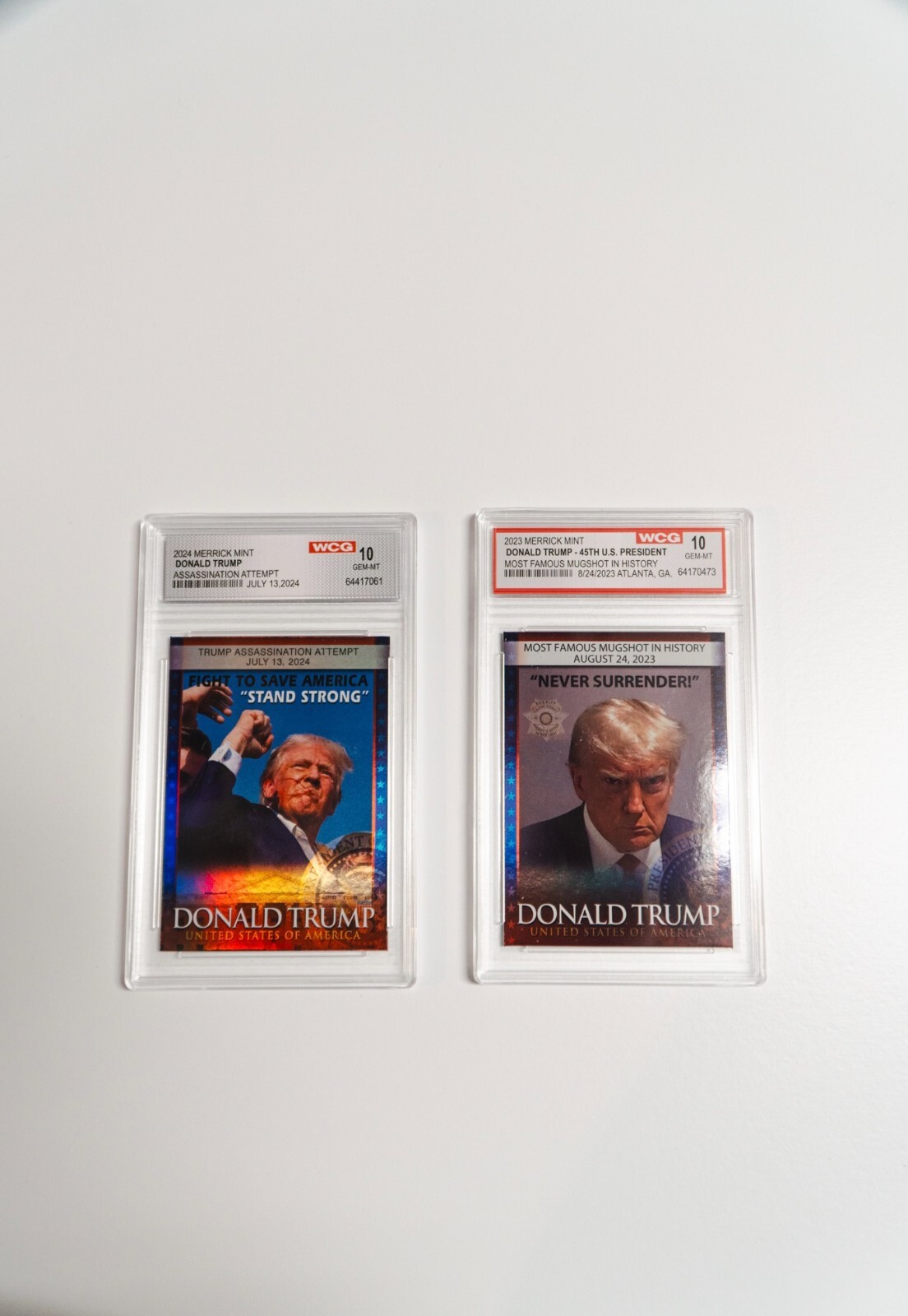 DONALD TRUMP Assassination Attempt x Mugshot Official Trading Cards – Combo Pack
