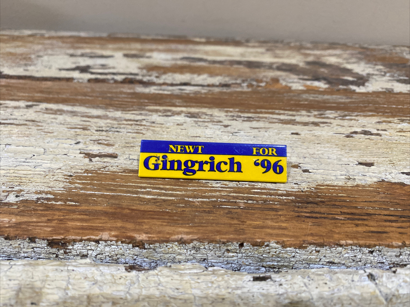 cello Newt Gingrich 1996 presidential political campaign pin button B2
