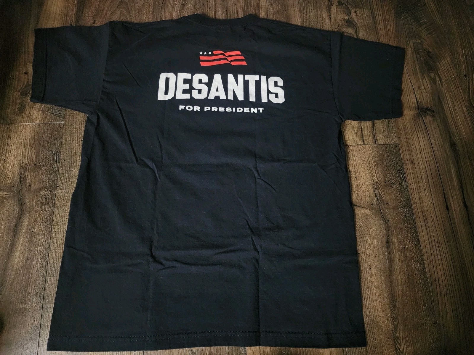 Bayside Mens XL Ron Desantis Official 2024 President Campaign Pocket T Shirt