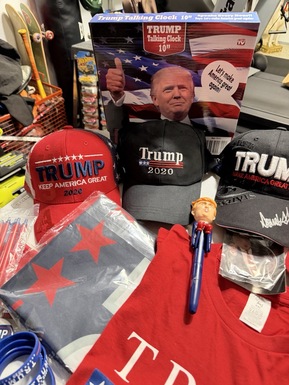 Large President Donald Trump Memorabilia and Novelty Lot Bundle 45-47 USA