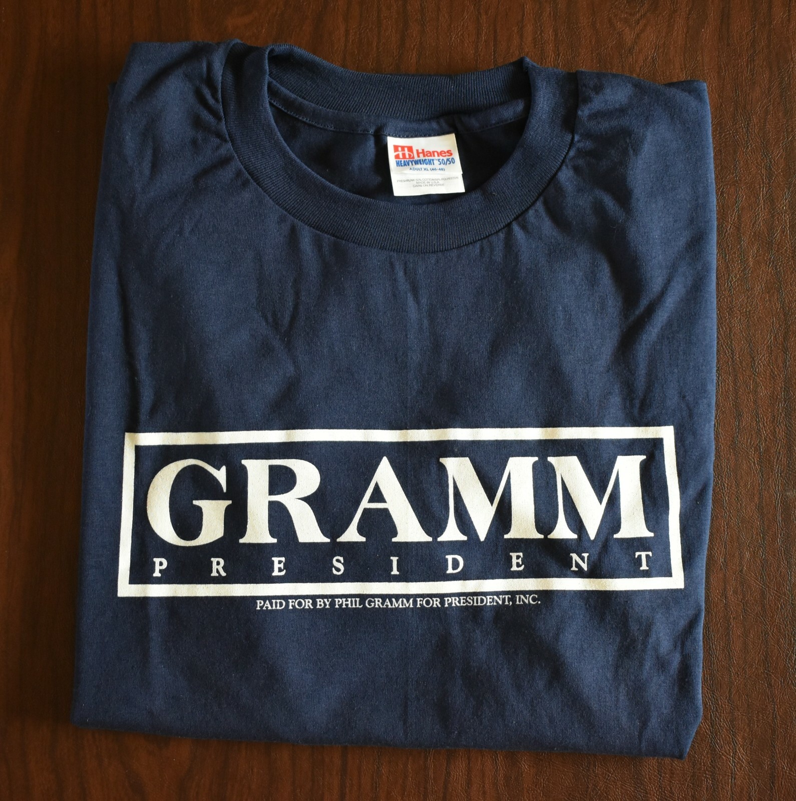 Phil Gramm for President T-Shirt Navy Blue X-Large