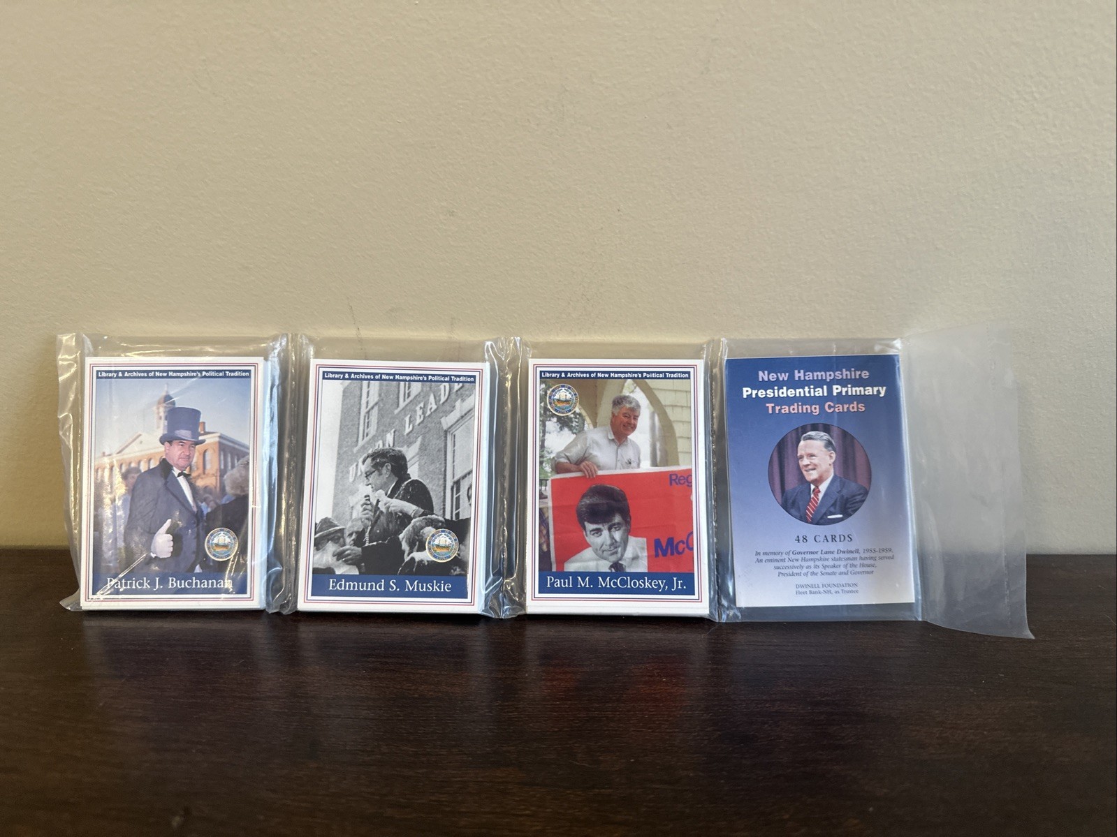 (48) 1998 New Hampshire Presidential Primary Trading Cards Series 1 – Reagan!