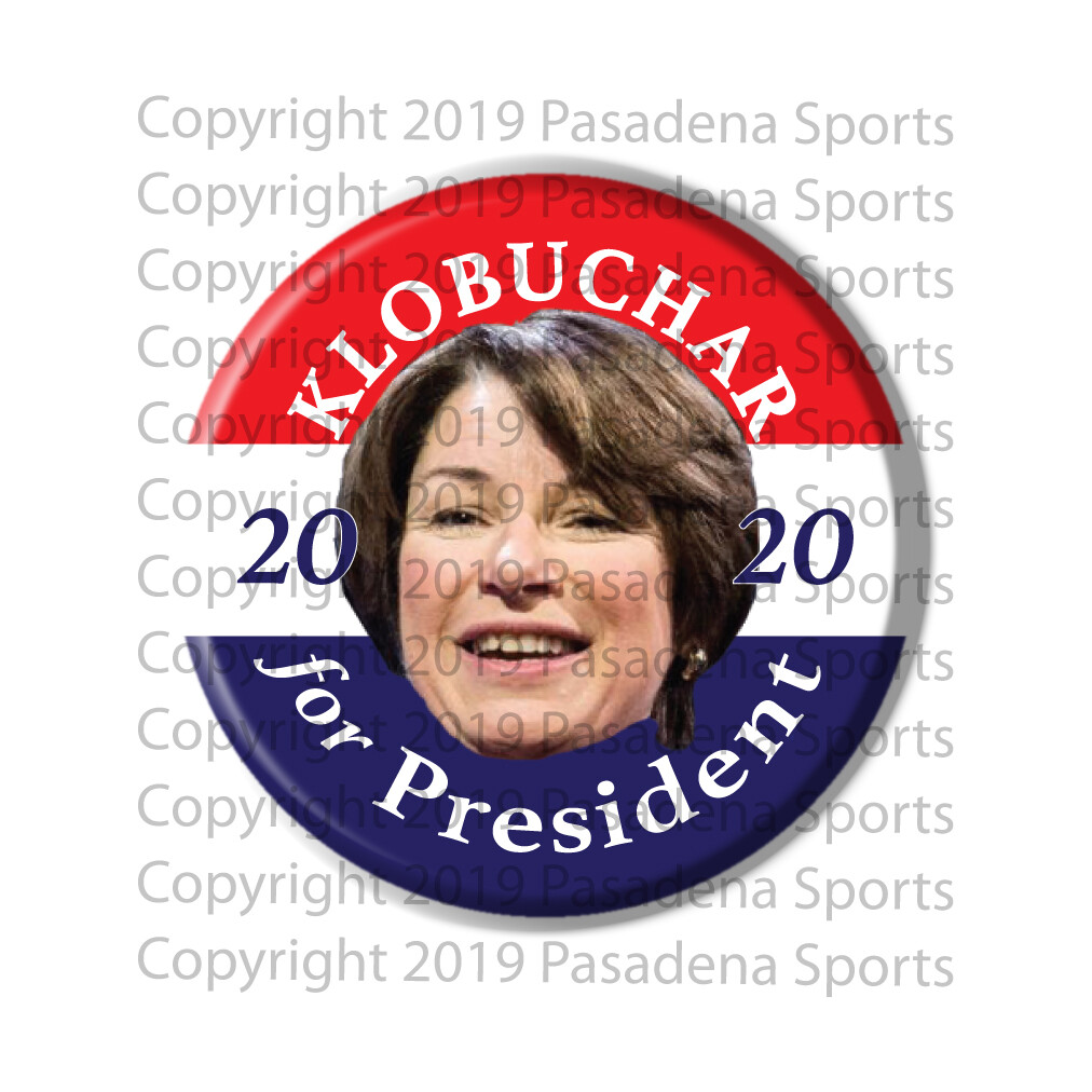 2020 AMY KLOBUCHAR FOR PRESIDENT 2.25″ CAMPAIGN BUTTON ak2020 made in AZ USA