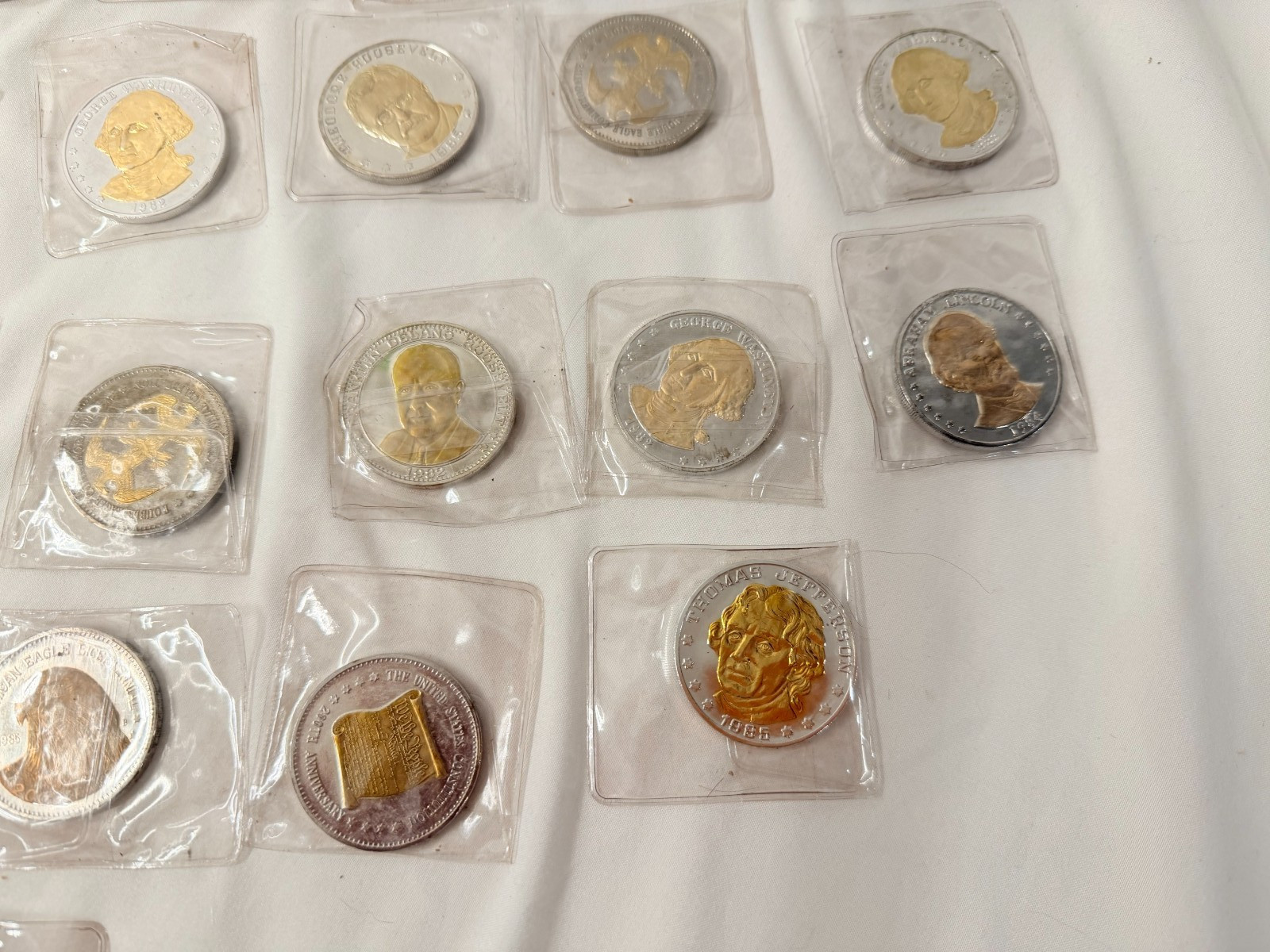 Presidential Coin LOT Lincoln Trump Washington Kennedy Roosevelt Truman Patton