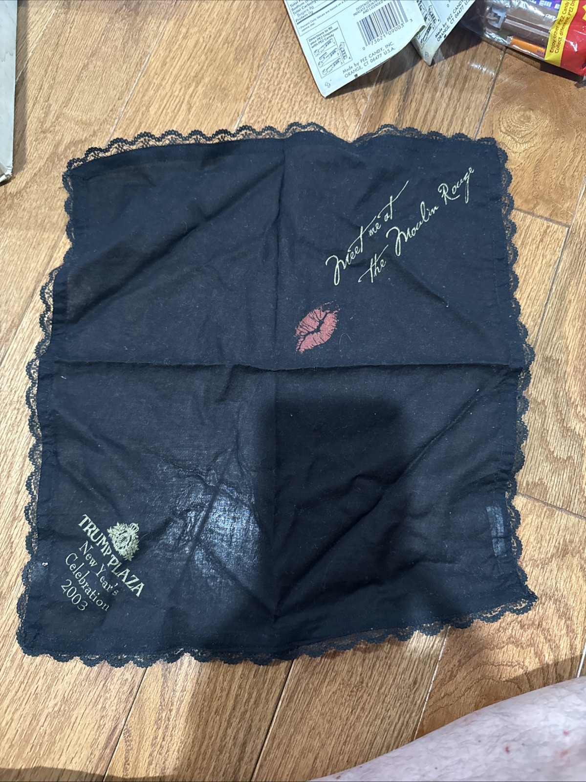 Super Rare Trump Plaza Donald Trump Moulin Rouge Napkin Handkerchief